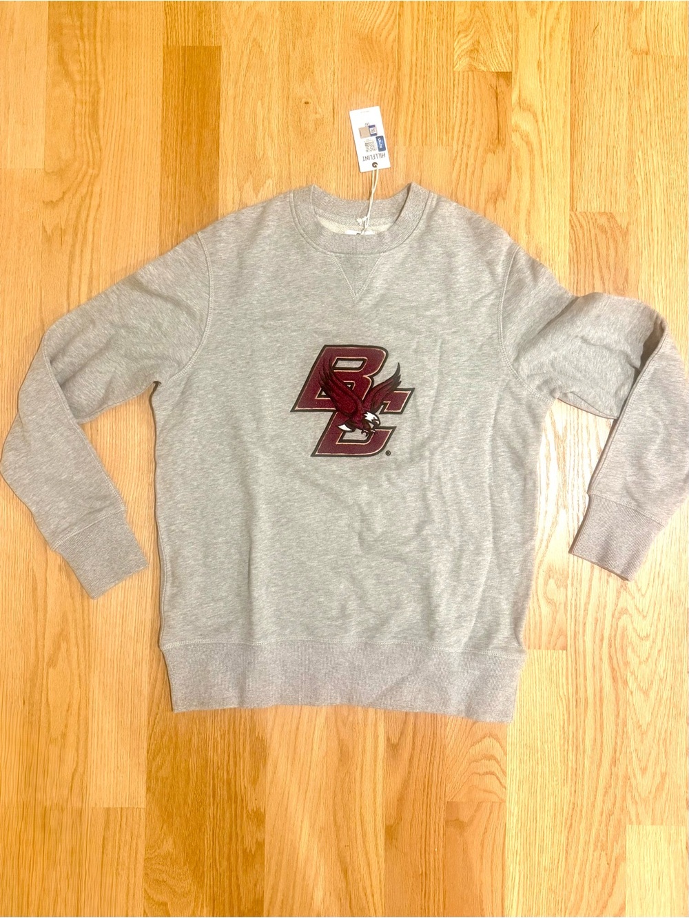 NEW Boston College Gray Sweatshirt with BC Logo NWT size M